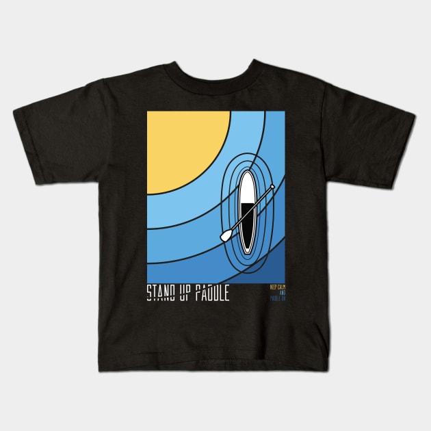 Paddle Kids T-Shirt by basasayan